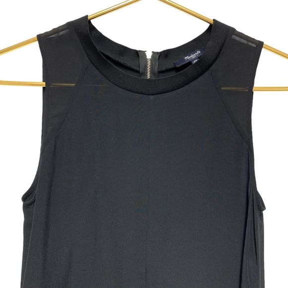 Madewell‎ 100% Silk Sleeveless Tank Top Size XS Zip Back Swing Flowy Fit - Picture 4 of 8